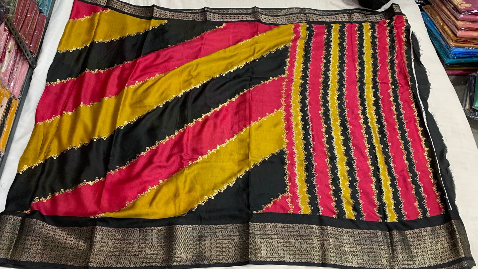 Royal Stripe Glow Saree