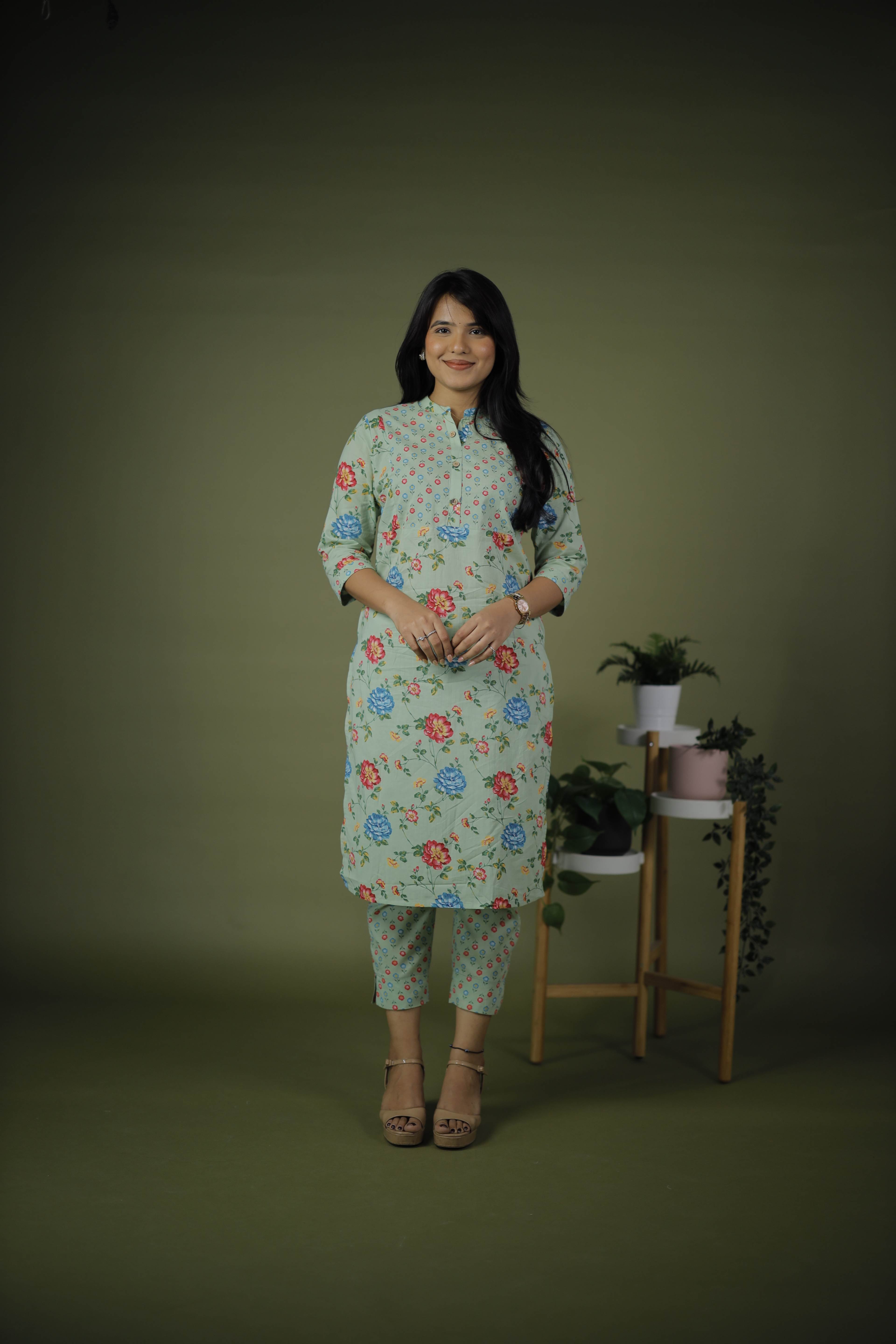 COTTON KURTA SET