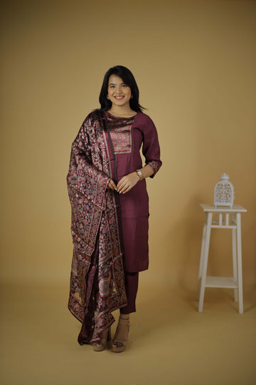 GEORGETTE KURTA SET WITH DUPATTA
