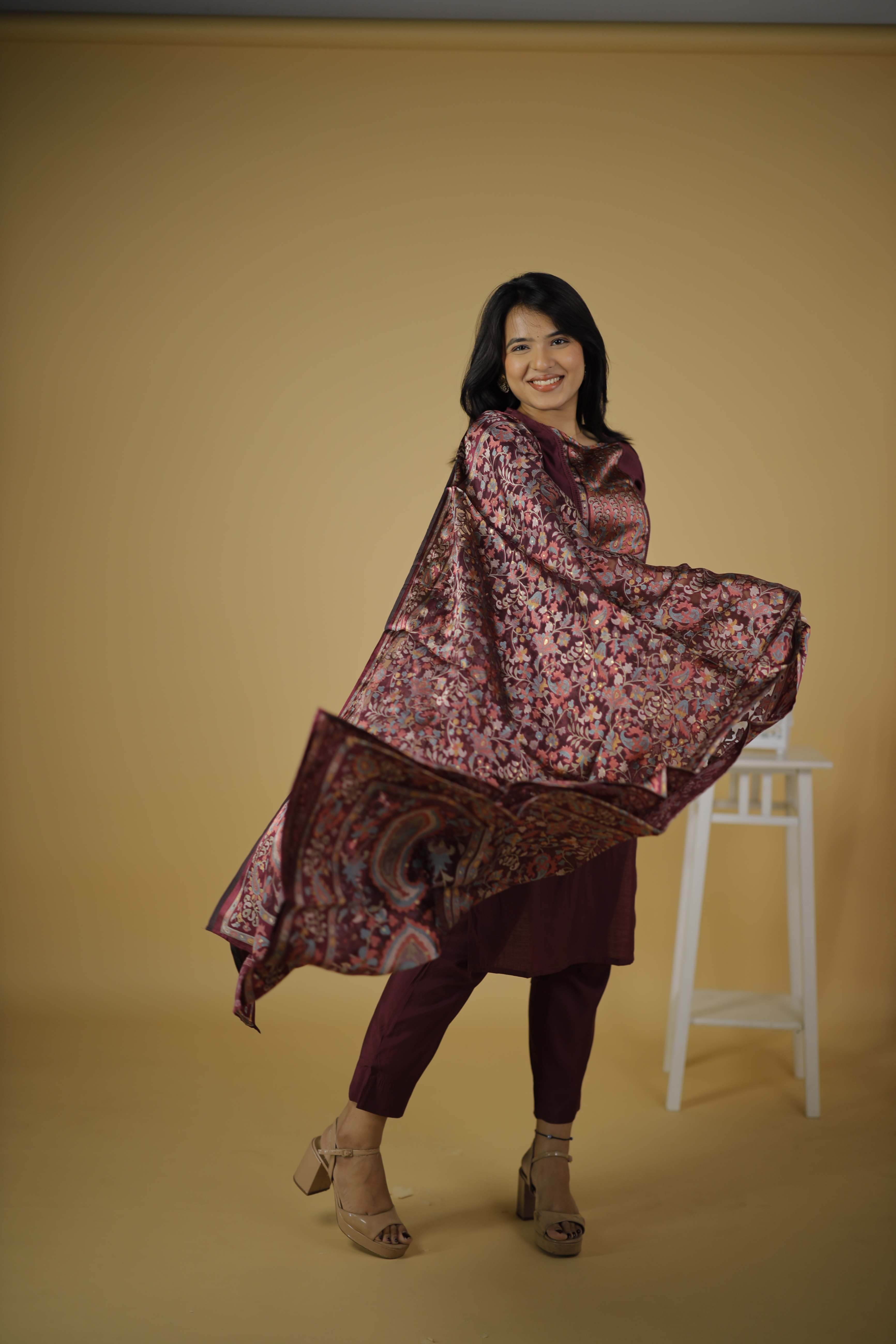 GEORGETTE KURTA SET WITH DUPATTA