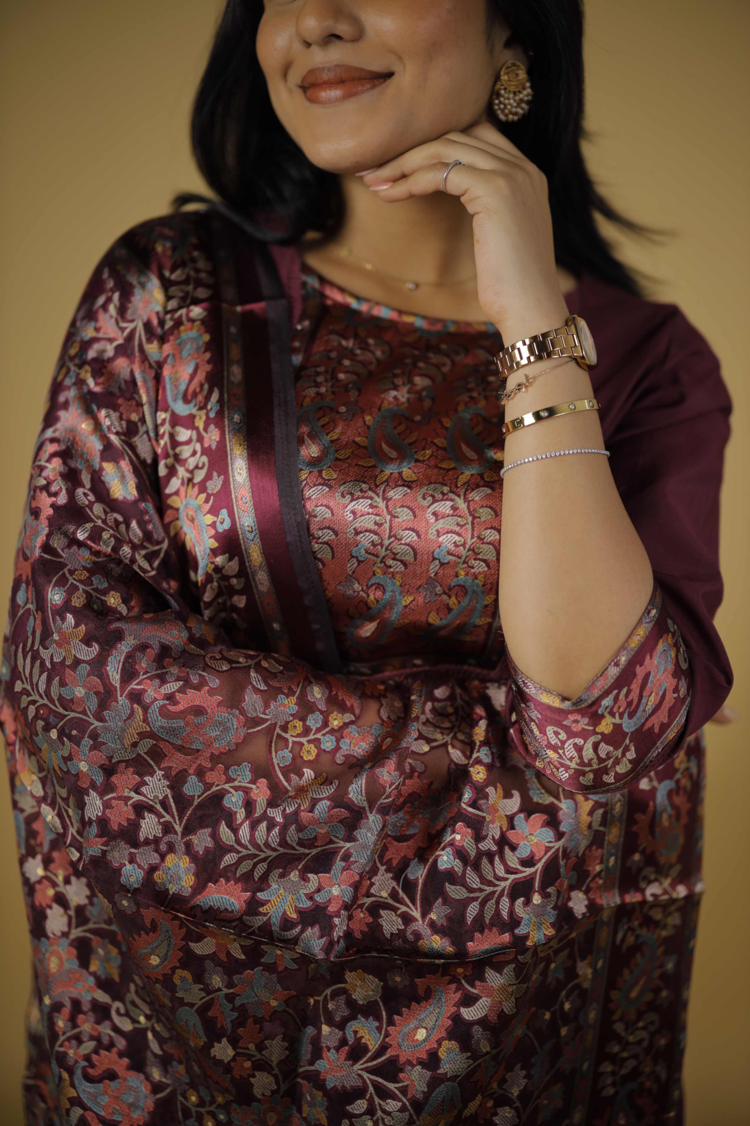 GEORGETTE KURTA SET WITH DUPATTA