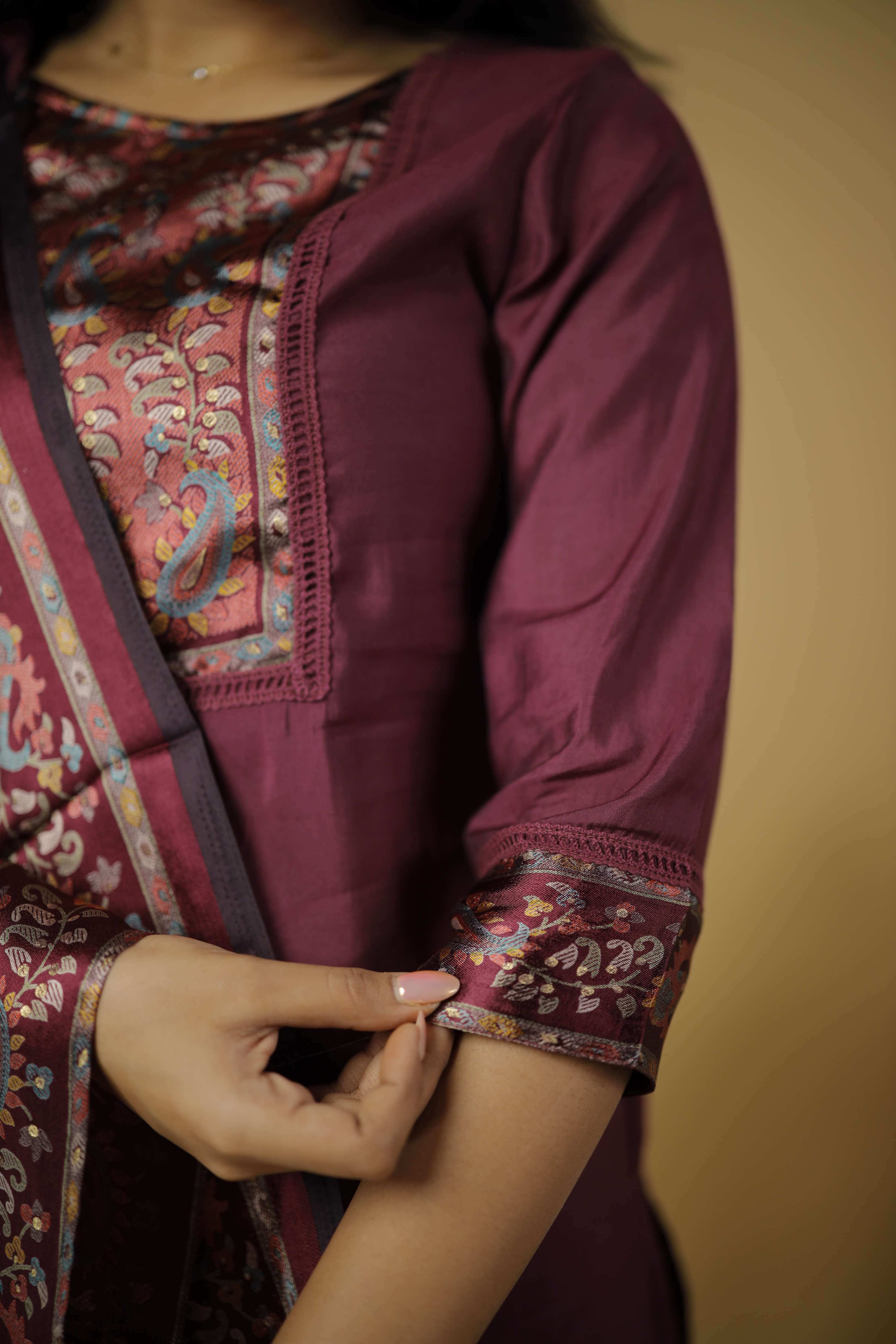 GEORGETTE KURTA SET WITH DUPATTA