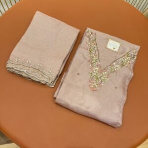 Floral Elegance Embroidered Suit Set