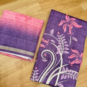 Purple Semi tussar Salwar material