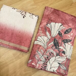 Peach Pink Semi tussar Salwar material