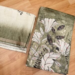 Paper Green Semi tussar Salwar material