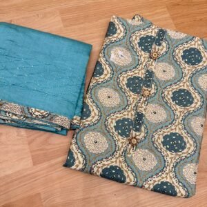 Floral Blue Cotton Pant Combo