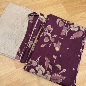 Foral Maroon with Cotton pant