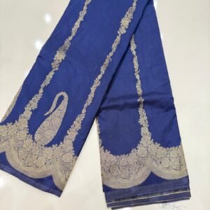 Traditional Khadi Georgette Saree with Rich Floral Design